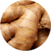 Orange vegetable roots